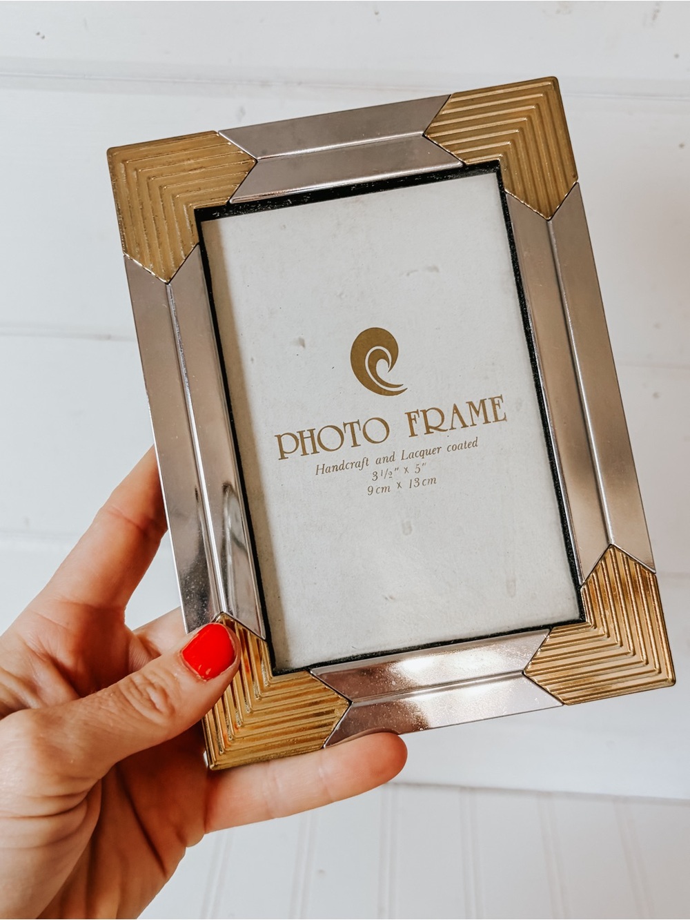 Vintage Silver Gold Picture Frame | Ralph Lauren Aesthetic